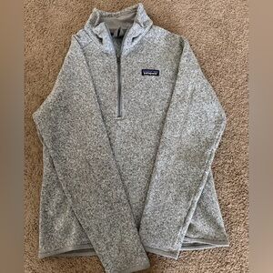 Patagonia women’s  Zip-Up Better Sweater in Heather Gray size medium